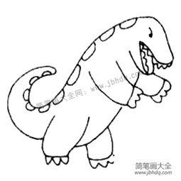 吃瓜哥斯拉简笔画