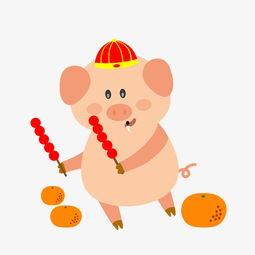 卡通小猪吃瓜图片大全,趣味图片大盘点